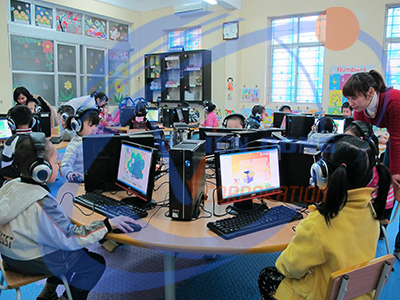 Phòng lab cho học sinh tiểu học